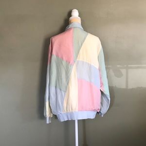 VTG Pastel Silk Bomber Jacket
